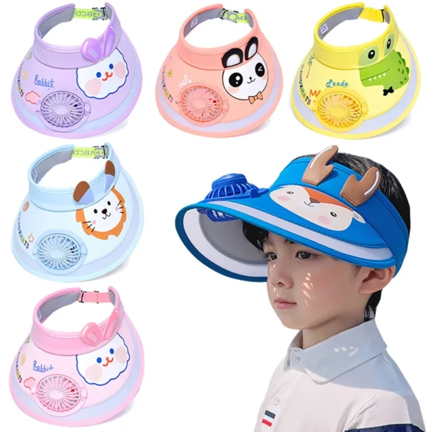 Chapeau d’Été pour Enfants avec Ventilateur – Fraîcheur et Protection Solaire