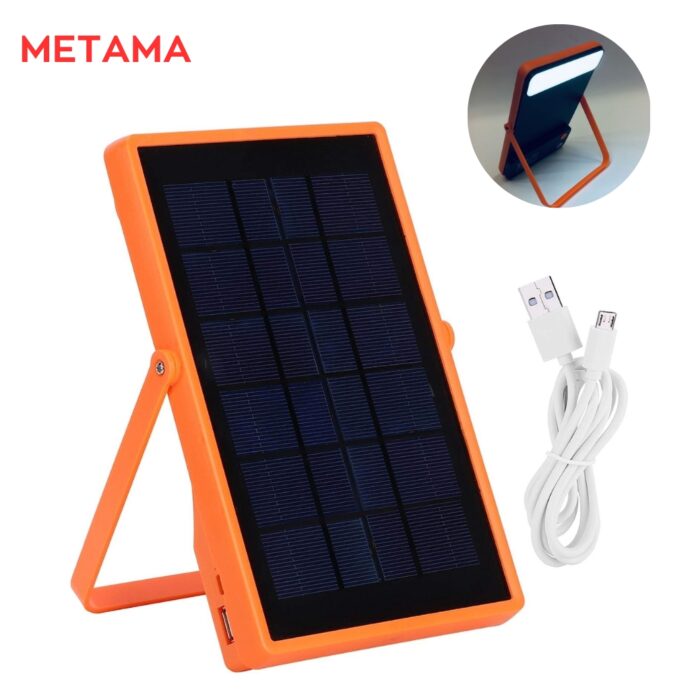 Metama Lampe Énergie Solaire 3W + Powerbank