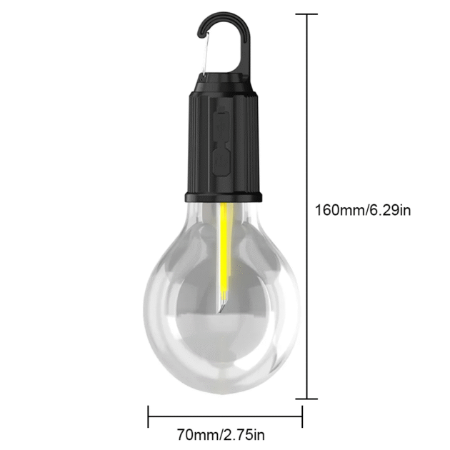 Lampe de Camping Portable étanche rechargeable 3 modes d'éclairage T01