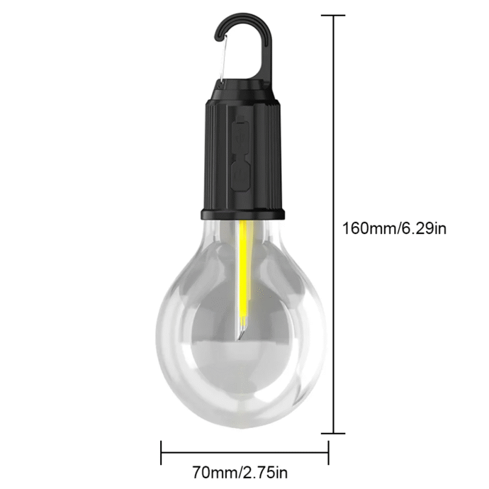 ⁦Lampe de Camping Portable étanche rechargeable 3 modes d'éclairage T01⁩ - الصورة ⁦2⁩