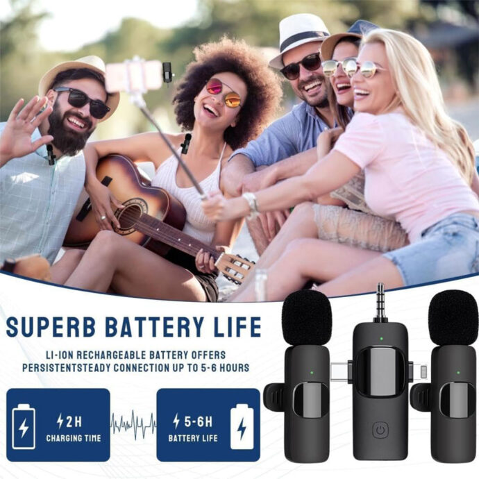 ⁦Microphone Cravate Sans Fil 3 en 1⁩ - الصورة ⁦4⁩