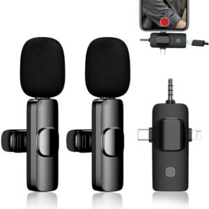 Microphone Cravate Sans Fil 3 en 1