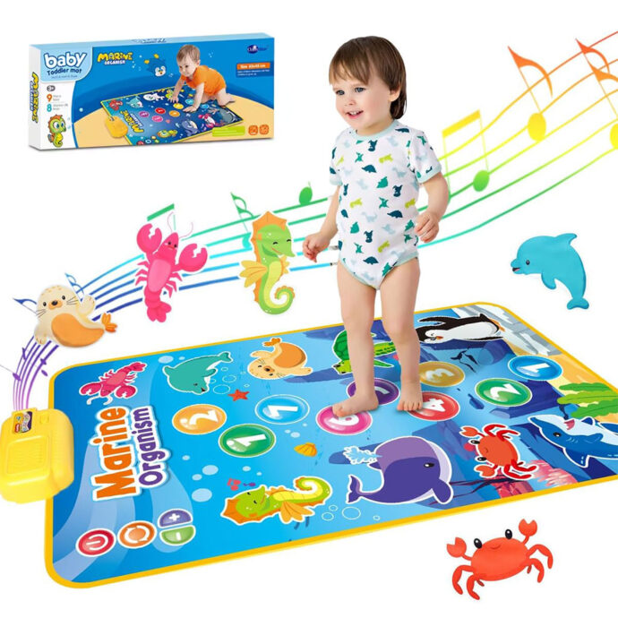 ⁦Tapis Piano Musical pour Bébé 63x43cm⁩ - الصورة ⁦2⁩