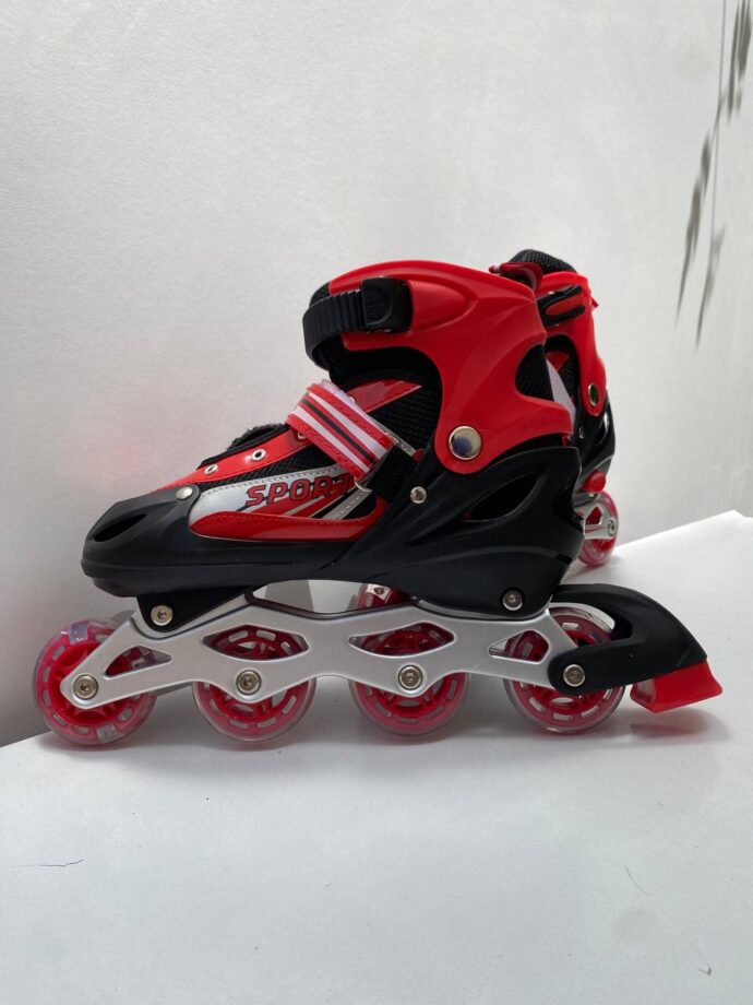 ⁦Patins à Roulettes Réglables avec Roues Lumineuses⁩ - الصورة ⁦4⁩
