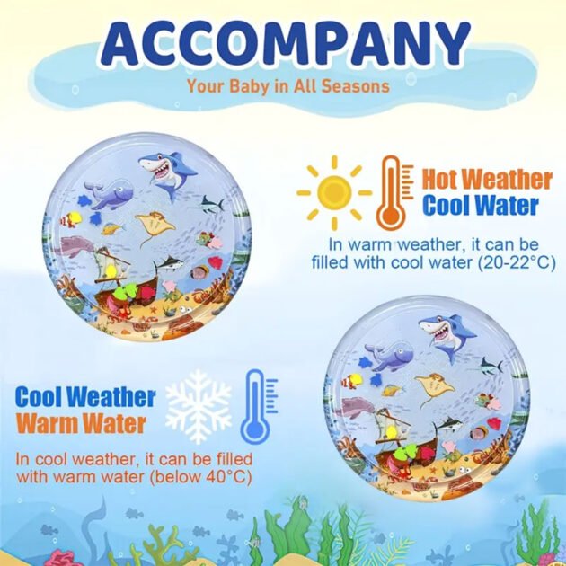 Tapis de Jeu Aquatique pour bébé et Chat