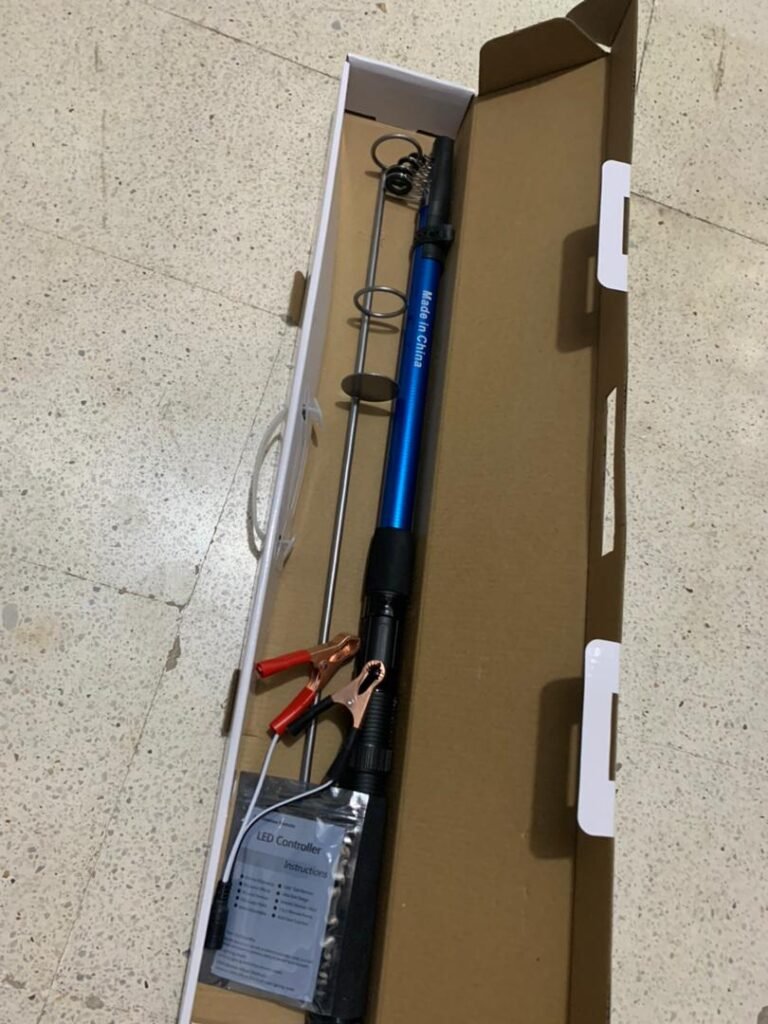 Lampe de Pêche LED 800W avec Accessoires - Modes ajustables