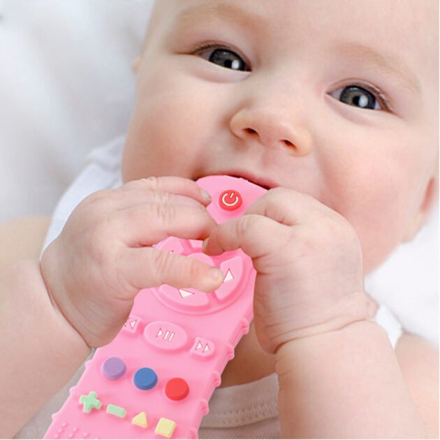 Anneau de dentition en Silicone en forme de télécommande