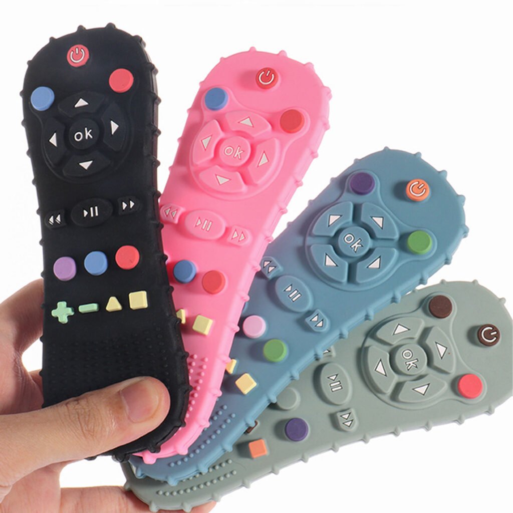 Anneau de dentition en Silicone en forme de télécommande
