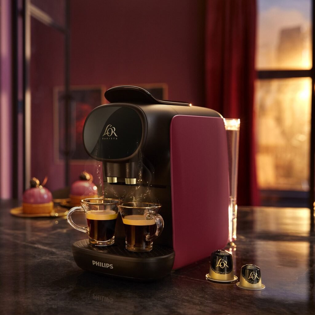 Machine à café à capsules Philips L’OR BARISTA SUBLIME 19BAR avec 20 capsules