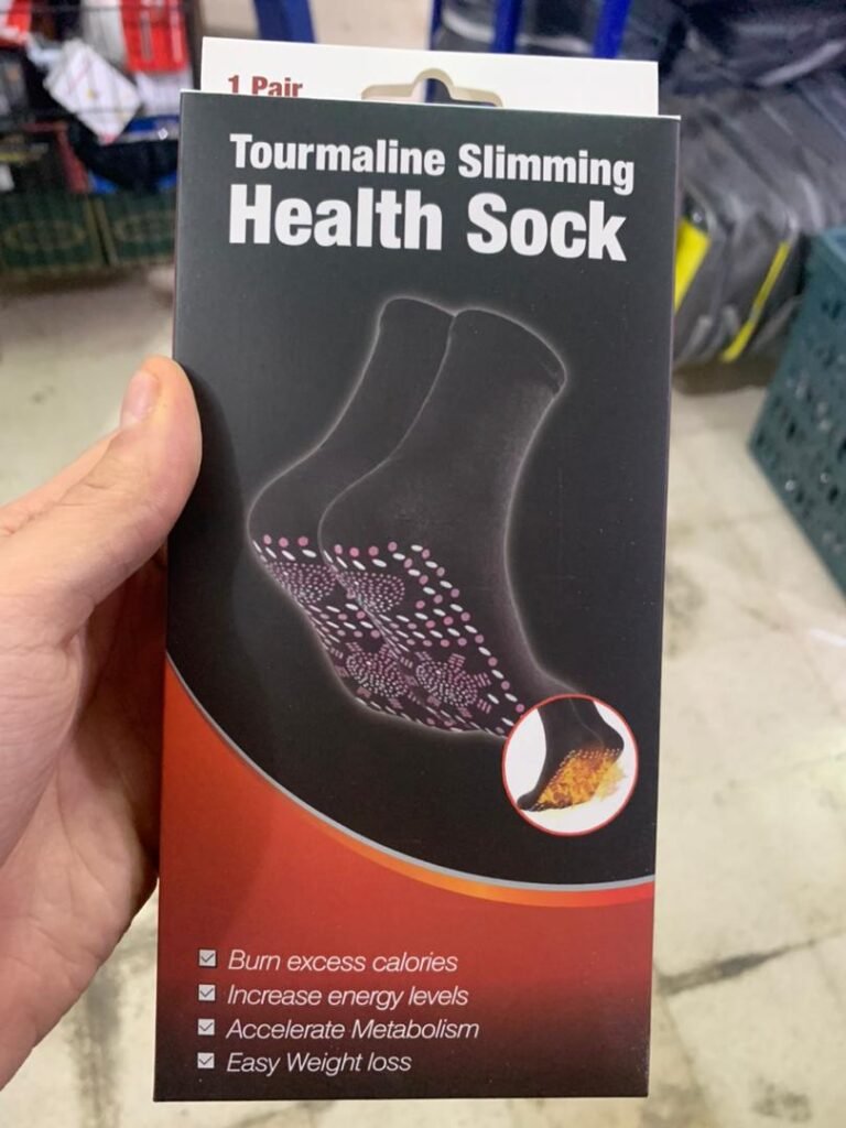 Chaussette de Santé Amincissante en Tourmaline Thermique