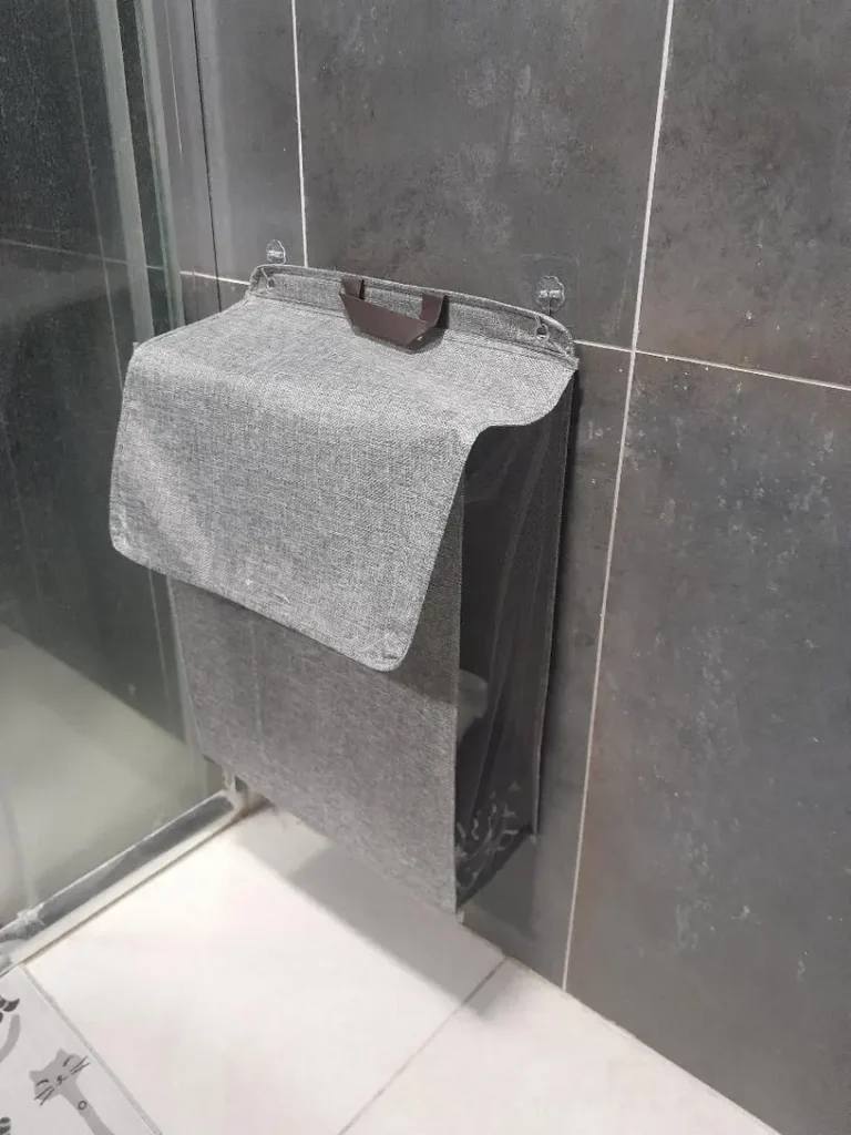 Panier de rangement pliable en lin - idéal pour économiser de l’espace