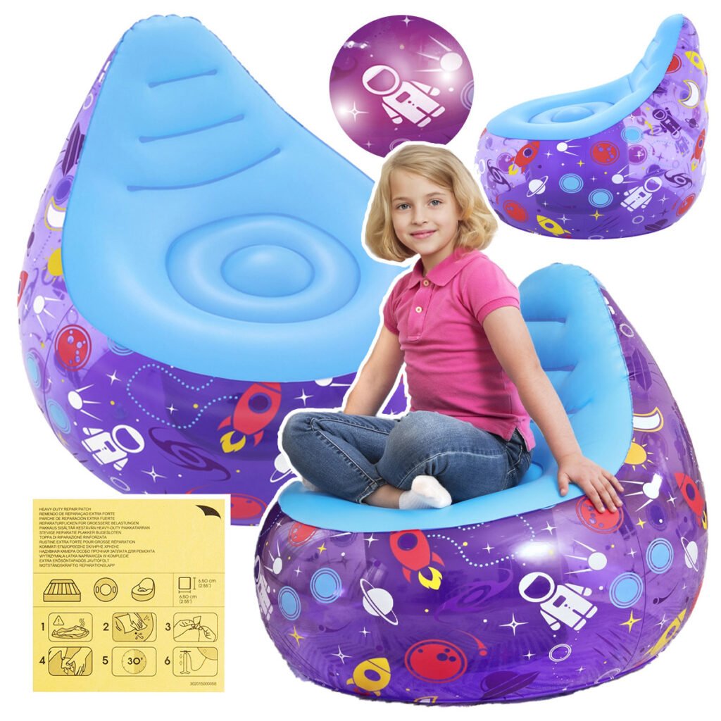 Chaise Gonflable LED Kosmos  – Confort Futuriste et Pratique