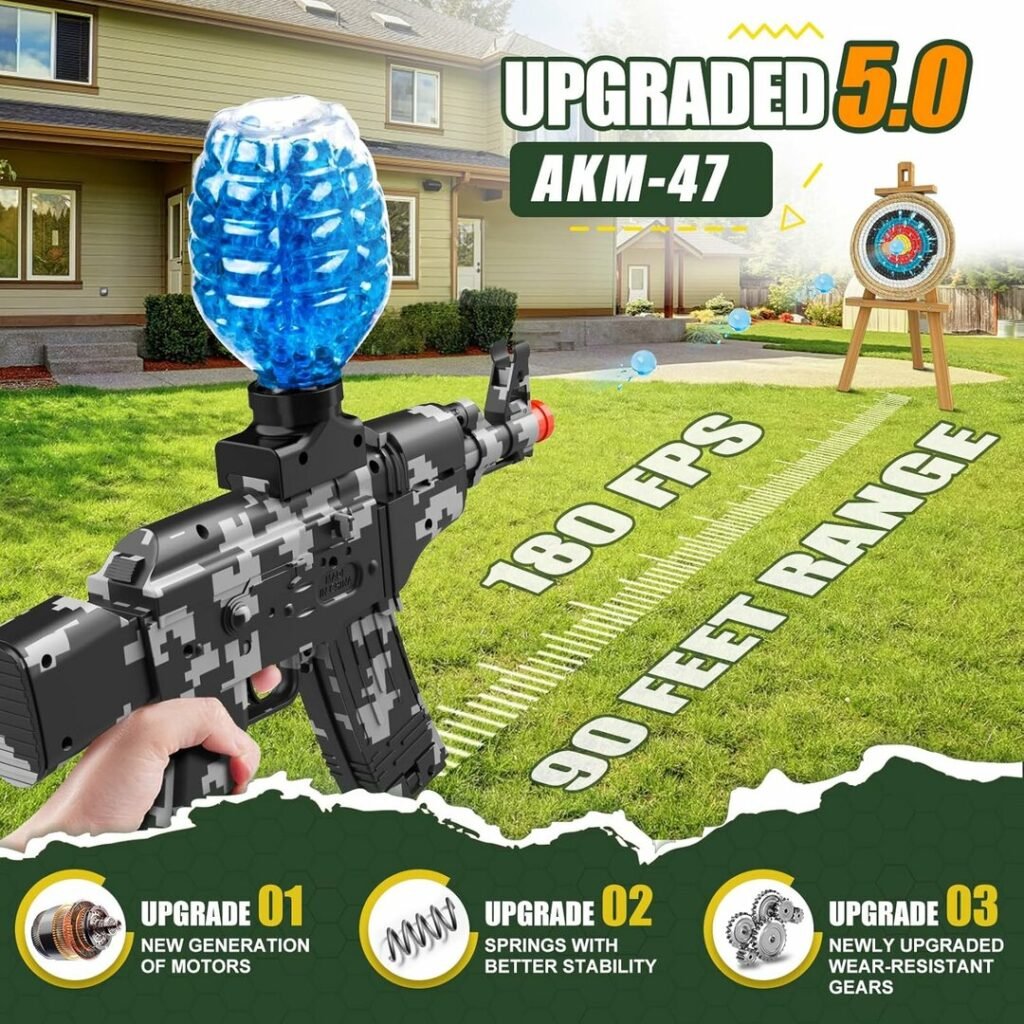 Pistolet à Billes en Gel avec Accessoires - Rechargeable Haute Performance