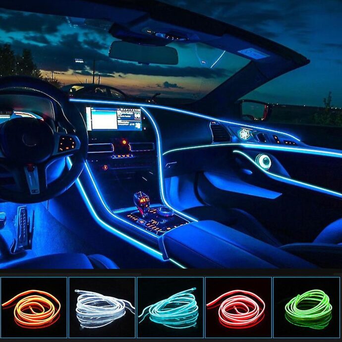 Ruban LED Flexible 360° - Éclairage Économique, Résistant à l’Eau, 3 mètres