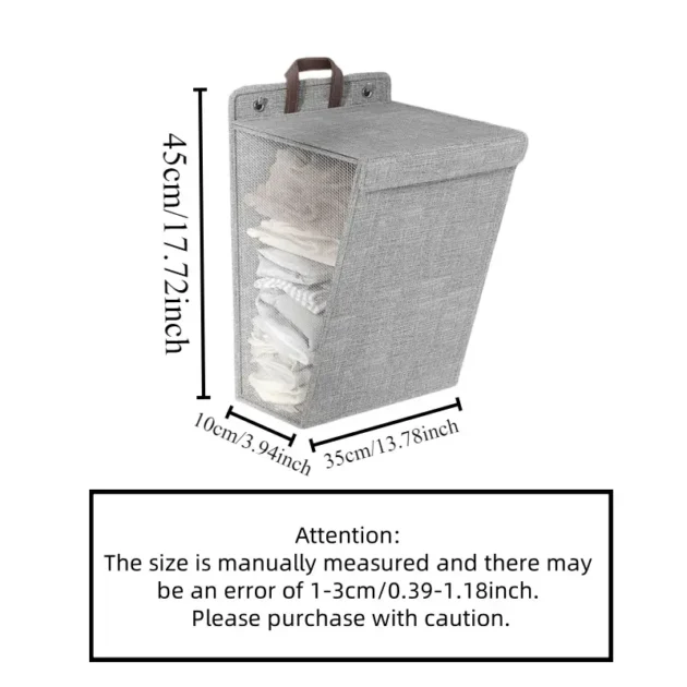 Panier de rangement pliable en lin - idéal pour économiser de l’espace