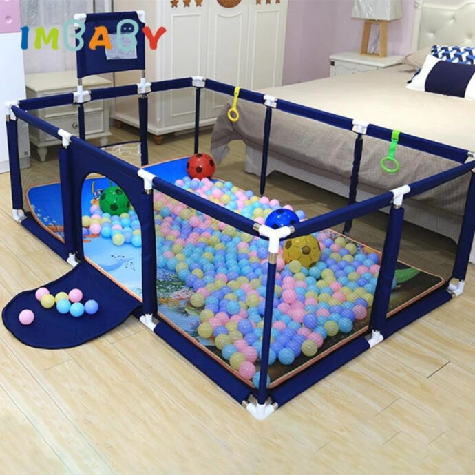 ⁦Parc de Jeu XXL pour Bébé – Aire d’Activités Intérieure & Extérieure – 230x120x105cm⁩ - الصورة ⁦4⁩