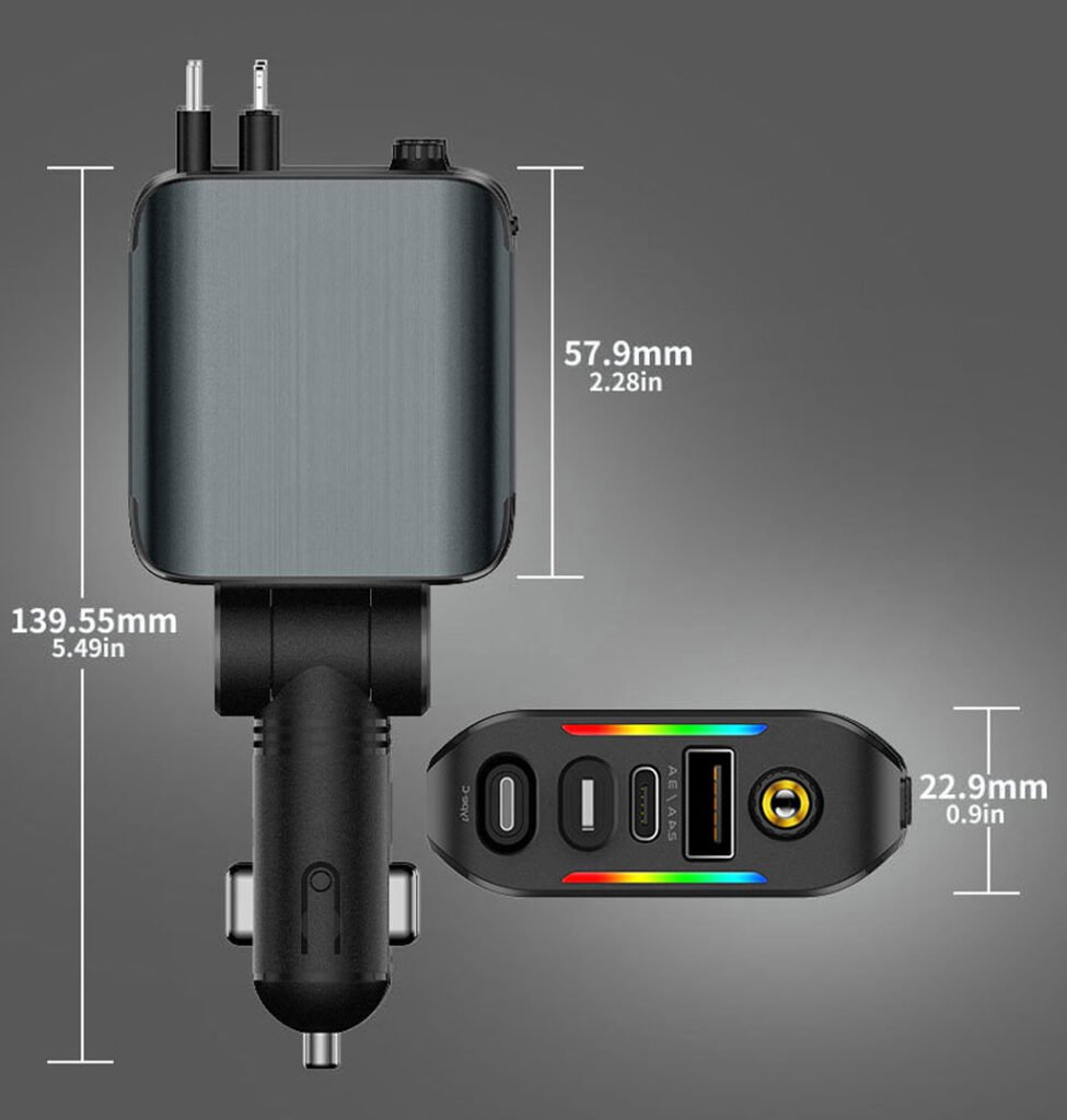 Chargeur Allume-Cigare 4-en-1 Ofottofo Compatibilité universelle