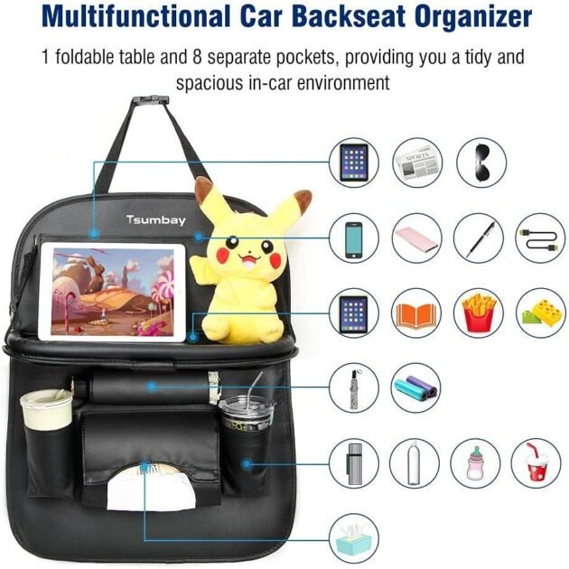 Organisateur de Voiture en Cuir - Pratique et Élégant