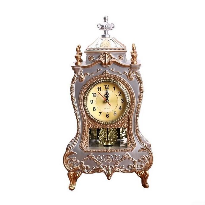 Horloge de Bureau Européenne - Silencieuse avec Carillons Musicals