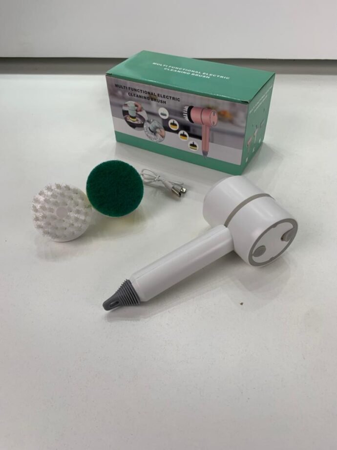 Brosse De Nettoyage Électrique Rotative - Multifonction, Sans Fil, Avec Têtes Interchangeables - Pour Salle De Bain, Cuisine, Carrelage - 11
