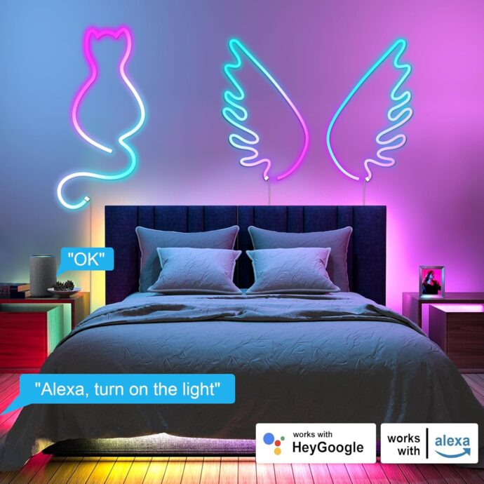 ⁦NEON RGB LED STRIP 5M + BLUETOOTH FLEXIBLE⁩ - الصورة ⁦3⁩
