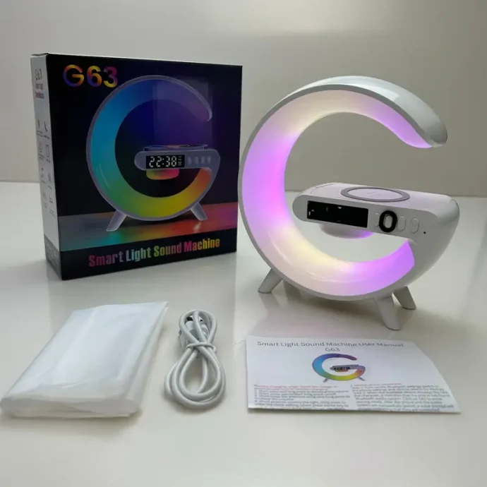 ⁦Réveil Bluetooth avec Chargement Sans Fil G63⁩ - الصورة ⁦2⁩