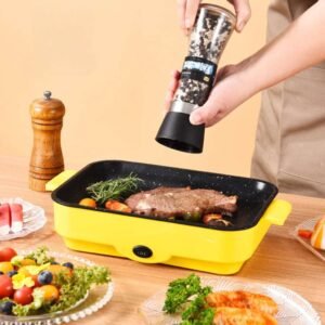 Plaque Teppanyaki - Cuisson Sans Gras, Nettoyage Facile