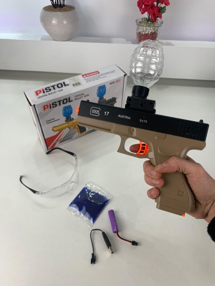 ⁦Jouet de Combat Pistolet Automatique avec Balles Cristal Rechargeable⁩ - الصورة ⁦4⁩