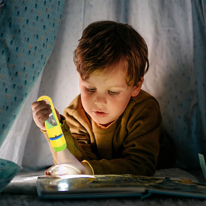 ⁦Projecteur Lampe de Poche pour Enfants avec 3 disques 24 Images⁩ - الصورة ⁦6⁩