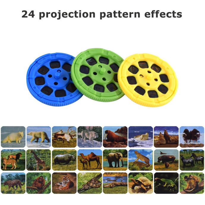 ⁦Projecteur Lampe de Poche pour Enfants avec 3 disques 24 Images⁩ - الصورة ⁦5⁩