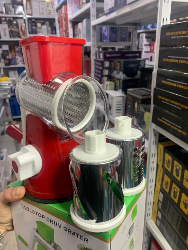 Coupe-Légumes Manuel - ABS et Acier Inoxydable, 3 Lames Incluses