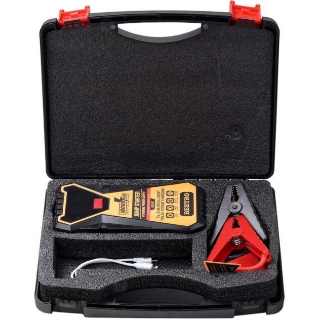 Booster de Batterie 16000mAh - Démarrage Rapide & Recharge USB