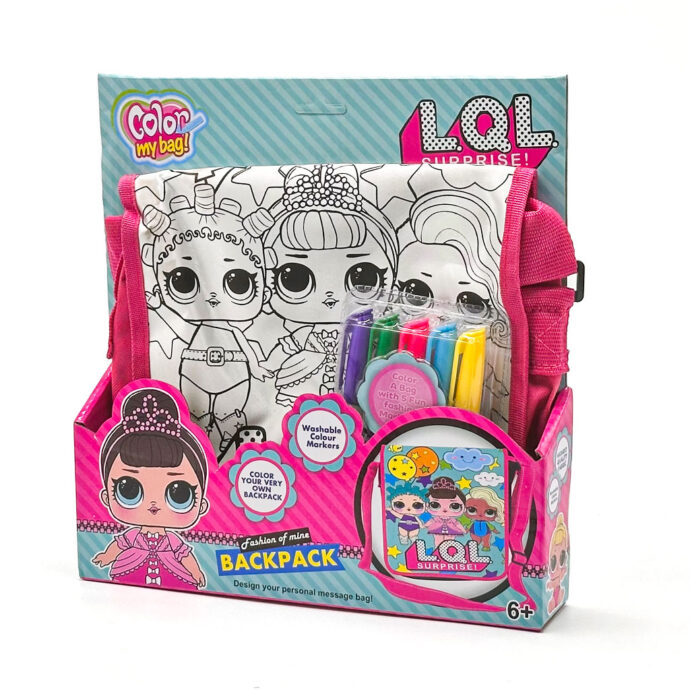 ⁦Sac à Dos Aquarelle DIY pour Enfants - Personnalisable, Lavable, 5 Stylos Inclus⁩ - الصورة ⁦4⁩