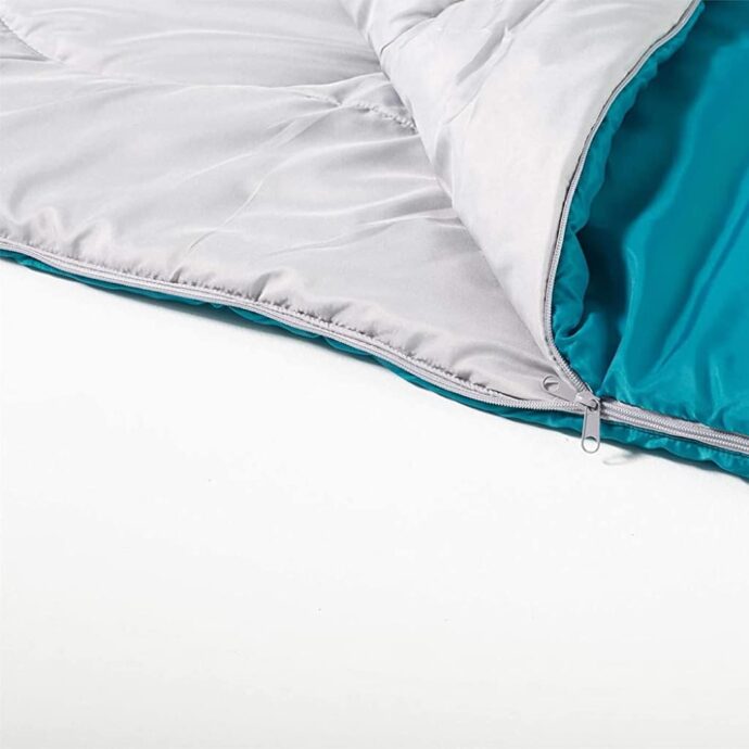 ⁦Sac de Couchage Pavillo Evade - 190x84 cm, Bleu-Gris, Oreiller Gonflable Inclus⁩ - الصورة ⁦4⁩