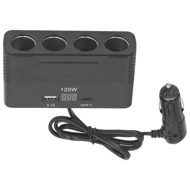 Chargeur de Voiture Multifonction 4-en-1