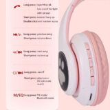⁦Casque sans fil Bluetooth avec design oreilles de chat XY-231⁩ - الصورة ⁦5⁩