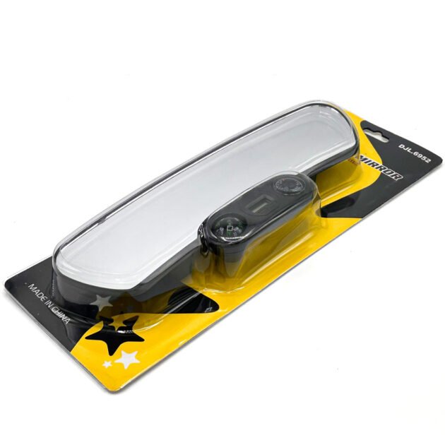 Rétroviseur intérieur multifonction avec boussole, thermomètre et horloge