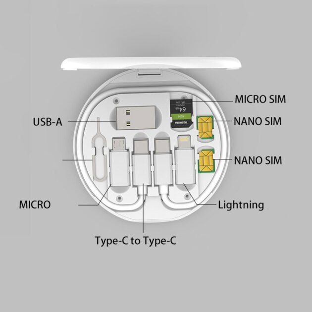 Câble de Charge Multifonction avec Support Téléphone