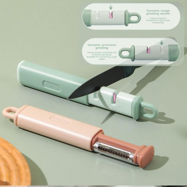 Éplucheur Multifonction Inox – Éplucheur Ergonomique pour Fruits & Légumes