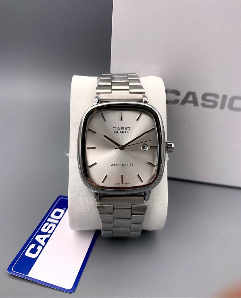casio vintage silver