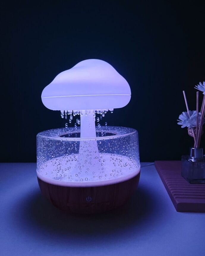 ⁦Humidificateur Nuage de Pluie et Diffuseur d'Huiles Essentielles⁩ - الصورة ⁦2⁩