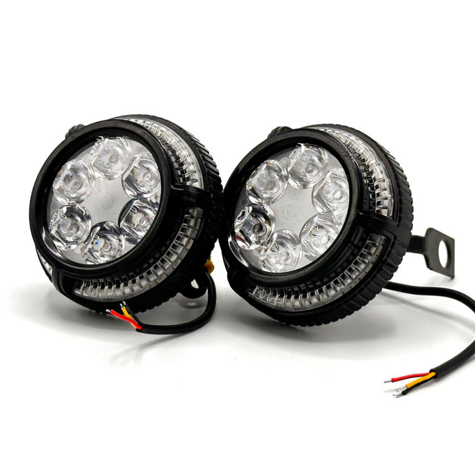 ⁦Phares Avant LED pour Moto - Lot de 2, Haute Performance⁩ - الصورة ⁦2⁩