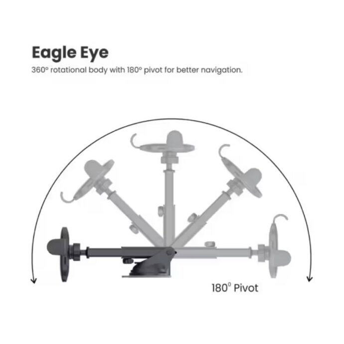 ⁦Support de Voiture Universel avec Rotation 360 Degrés et Ventouse Puissante⁩ - الصورة ⁦3⁩