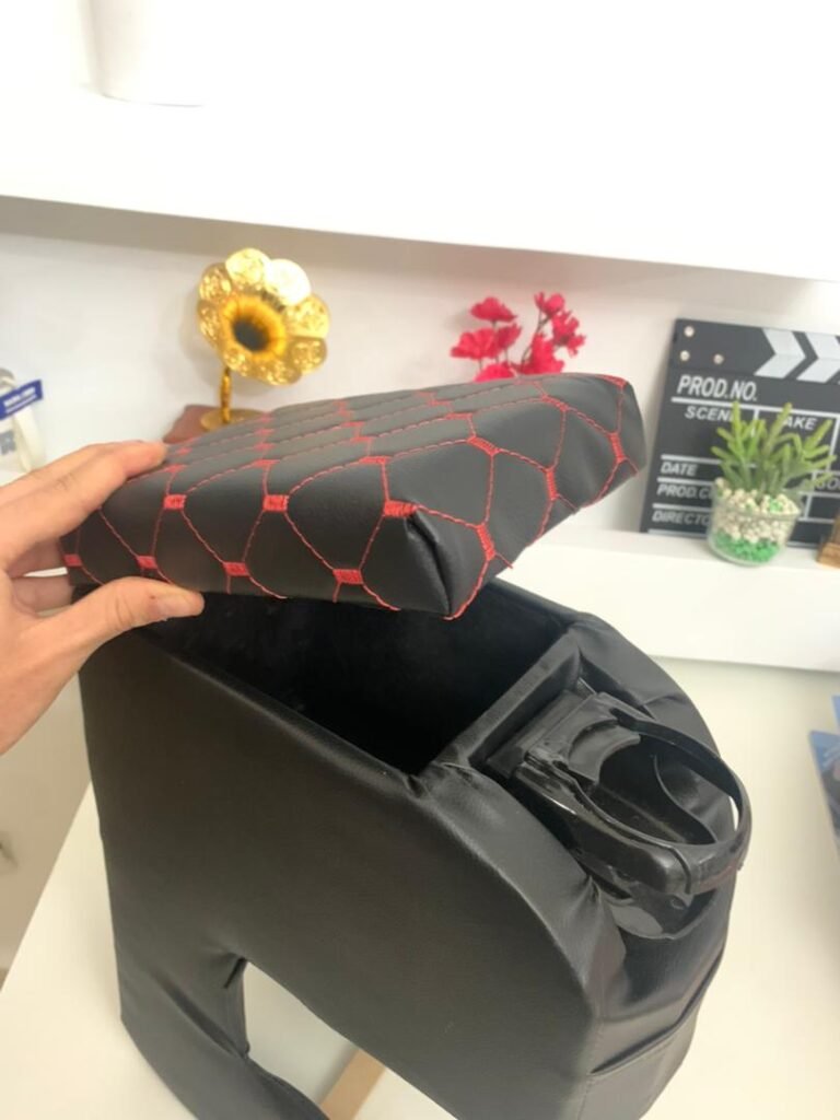 Accoudoir Universel pour Voiture avec Rangement et Porte-Gobelets