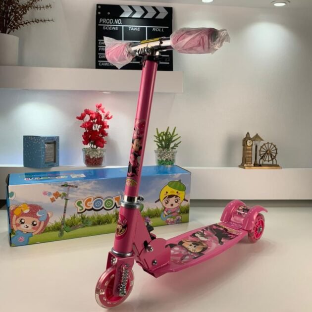 Trottinette Enfant Pliable - Roues LED & Hauteur Réglable