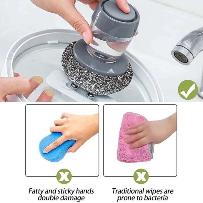 ⁦Brosse Nettoyante avec Distributeur de Savon⁩ - الصورة ⁦2⁩