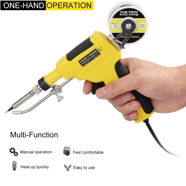 Pistolet à Souder Automatique Portable - 60W, Chauffage Interne, Utilisation à Une Main