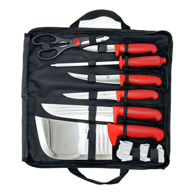 Kit de Couteaux Rouge Pro 8 pièces
