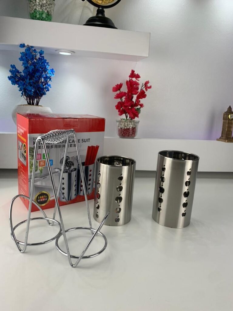 Porte-Ustensiles en Acier Inoxydable de Haute Qualité