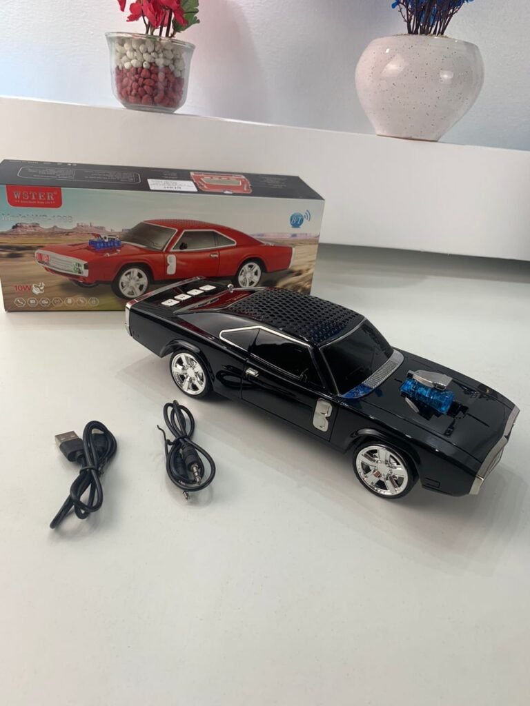 Voiture Haut-Parleur Bluetooth Sans Fil Rechargeable WSTER CAR 1968